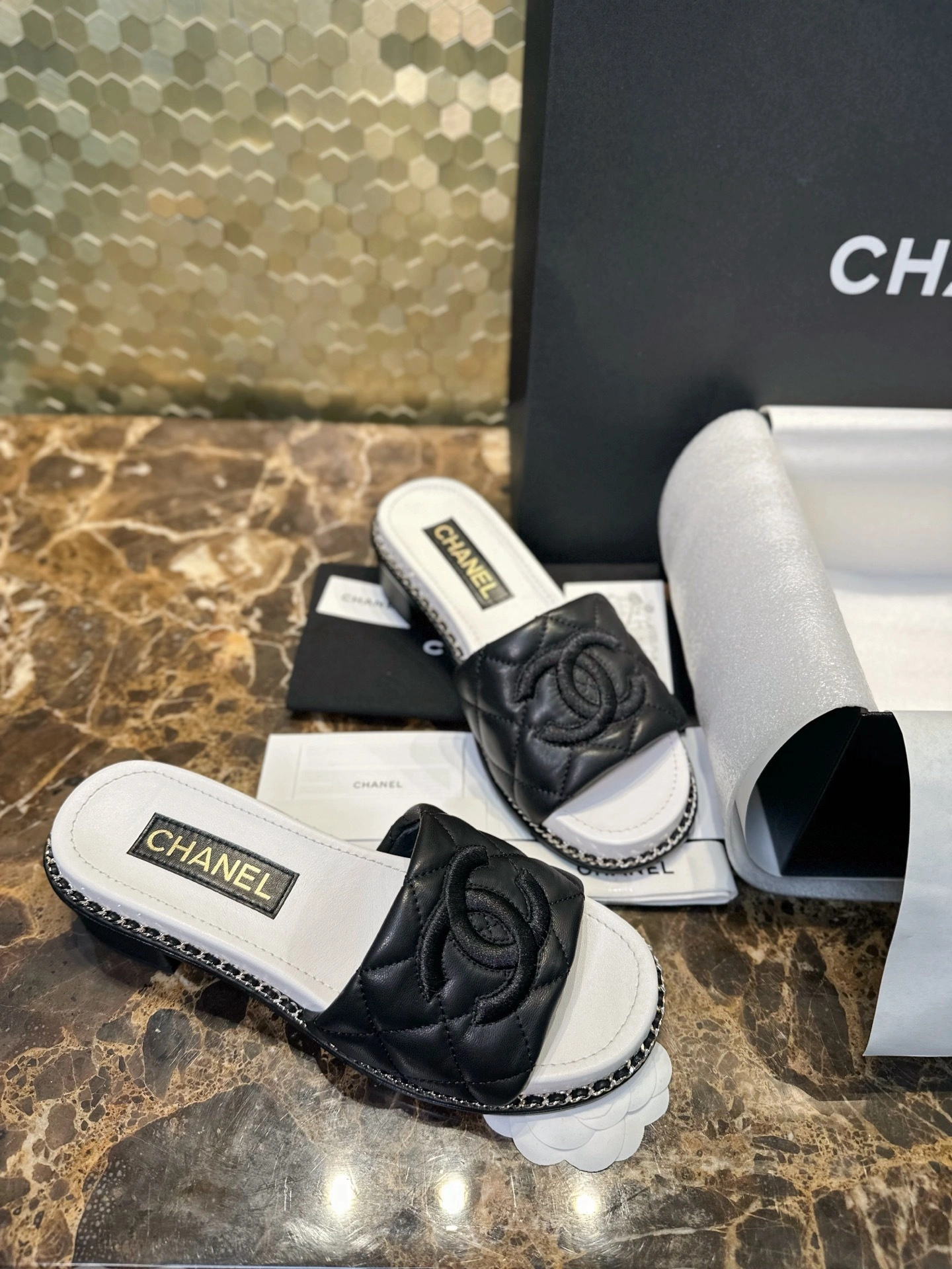 COCO--3h1958 G46301 X01000 94305 sheepskin embroidery Heel height：4.5CM item:E-X430L0323B